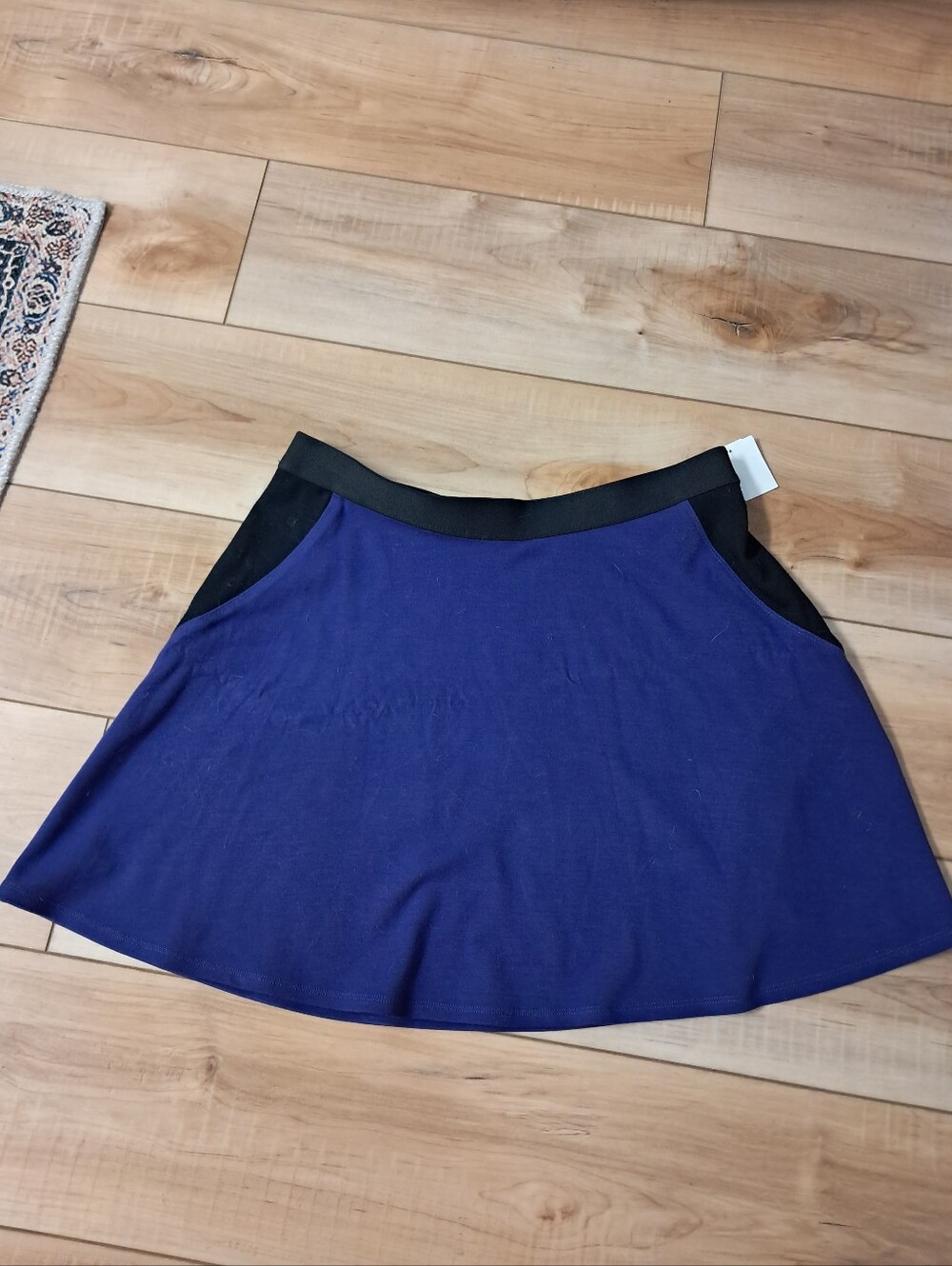 Theory Skirt Women's Medium M Mini High Waisted Purple Black Evening Formal NWT